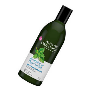 美国进口 阿瓦隆(Avalon) 薄荷精油有机沐浴露 355ml/瓶 清凉洁净爽肤 温和无刺激