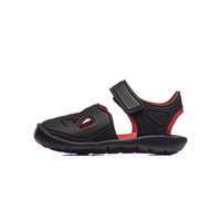 adidas 阿迪达斯 CQ0089 男童休闲运动凉鞋 (一号黑+喜水库红、24.5)