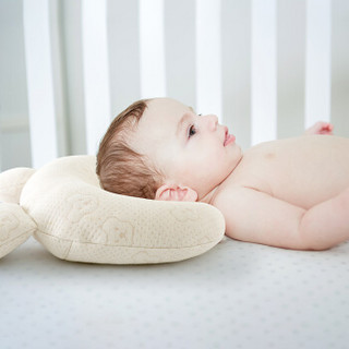 南极人（Nanjiren）婴儿定型枕新生儿宝宝乳胶枕头凉席枕套0-1岁礼-小熊礼盒装25.5*28cm