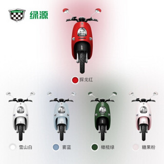 绿源（Luyuan）电动轻便摩托车电瓶车 新品60V 成人男女 MQQ5 型号LY800DQT 糖果粉