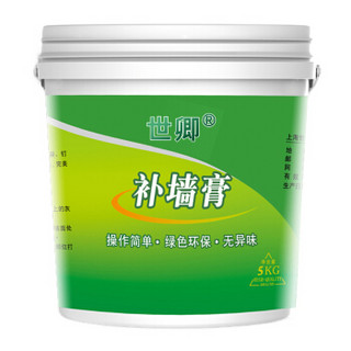 世卿 补墙膏 墙面修补膏 白色涂料内外墙裂缝破损修补腻子膏粉 5kg补墙膏