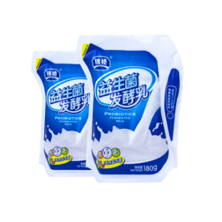 商品银桥 爱克林益生菌发酵酸奶180g*12袋