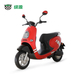 绿源（Luyuan）电动轻便摩托车 电瓶车 新品60V 成人男女 MQQ5 型号LY800DQT雾兰