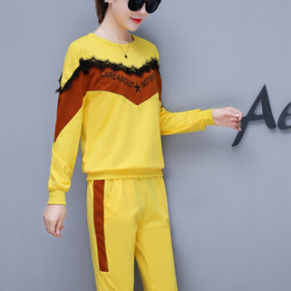 商品joy of joy 京东女装2019新款春夏季休闲卫衣套装运动时尚显瘦