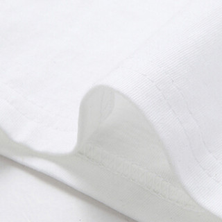 Lee Cooper   短袖T恤2019青年男士短袖体恤简约百搭宽松时尚休闲款 纯色 Lee 白色 4XL