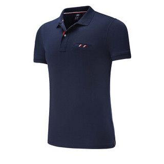 Lee Cooper    短袖POLO衫2019新品商务休闲青年潮流纯色翻领修身百搭款 LZ-8896 藏蓝 4XL