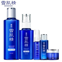 SEKKISEI 雪肌精 明星盈润水乳套装(水180ml+乳130ml+洗颜20ml+水24ml+凝露6g)