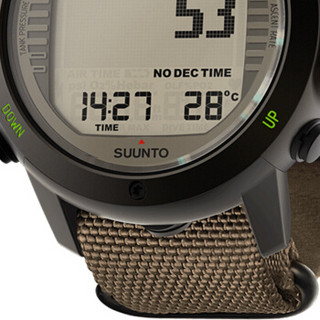 颂拓（SUUNTO）潜水表松拓Suunto D6i NOVO多种潜水模式运动腕表军绿色编织表带SS022616000