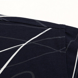 恒源祥2019夏季韩版男士短袖POLO衫绘画印花商务休闲短袖T恤 灰色 175/XL