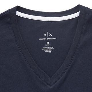 ARMANI EXCHANGE阿玛尼奢侈品男士短袖针织T恤衫3ZZTFN-ZJH4Z NAVY-1510 S