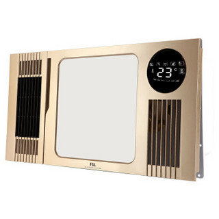 商品佛山照明(fsl)浴霸风暖集成吊顶嵌入式五合一取暖器600lhfn5-金色