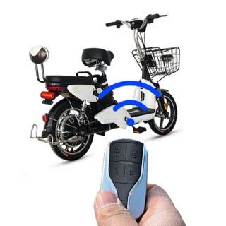 比德文电动车 新国标48v可拆卸锂电池电动自行车成人代步车男女通用助力车  智行  玫瑰金（消光）