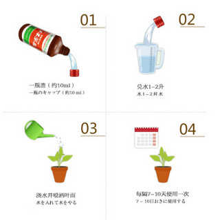 日本进口 MENEDAEL 玫瑰营养液 美能露植物活力素 玫瑰月季专用型500ml 营养液 花肥 家庭园艺肥料