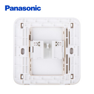 松下（ Panasonic） 开关插座面板 有线电话插座面板 1孔电话墙壁弱电插座 格彩系列86型WPC401MYL 玫瑰金色