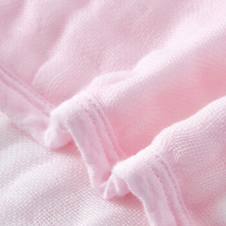 全棉时代 (Purcotton)婴儿六层一体水洗纱布三角口水兜口水巾42cm*30cm（拉伸尺寸）多彩粉星+粉底白云 2条装