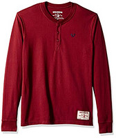 True Religion 男式刺绣 Ls Henley 汗衫