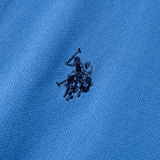 U.S. POLO ASSN. polo衫男士2019春夏新品多色纯棉潮流时尚短袖t恤1192101001 天蓝色 L