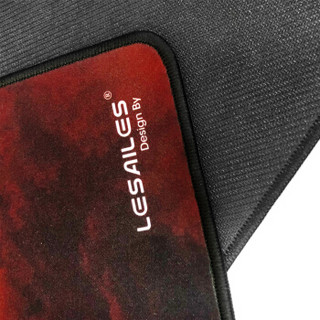 飞遁（LESAILES）900*400*3mm红色霸气背景游戏电竞鼠标垫 超大电脑键盘桌垫 易清洁
