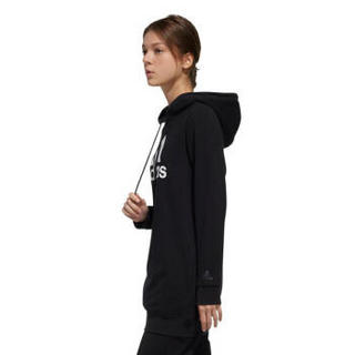 adidas 阿迪达斯 女子训练系列   ISC HOODY LONG 运动 卫衣  EH6492   黑色  A/S码