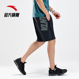 ANTA 安踏 综合系列 95927780-5 短裤男运动裤 夏季新款针织运动短裤男 基础黑-5 2XL(男185)
