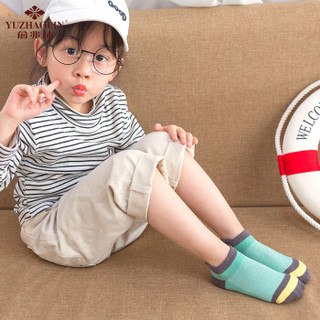 俞兆林（YUZHAOLIN）儿童袜子 男女童春夏薄款棉质短袜宝宝透气网眼袜5双装 宽后跟 XL码