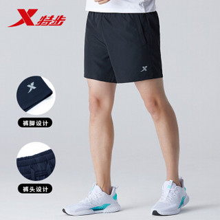 XTEP 特步 运动裤运动短裤男跑步夏速干薄款透气健身马拉松训练881229679272 黑 XL