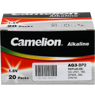飞狮（Camelion）AG3/LR41/392/SR41W 纽扣电池 扣式电池 40粒 手表/电子表/计算器/体温计/玩具