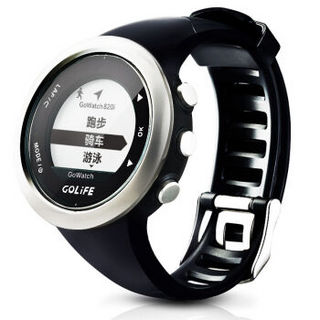 GOLiFE运动手表智能GPS心率表男女户外跑步游泳电子表 820i发丝银