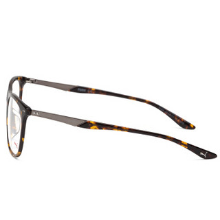 PUMA 彪马 eyewear 男女光学镜架 中性款近视眼镜框 PU0095OA-002 哈瓦那镜框 55mm