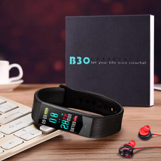 博之轮（BOZLUN）智能手表女运动手环 3D彩屏UI心率血压检测时尚学生电子手环表 IP67级防水 B30红色