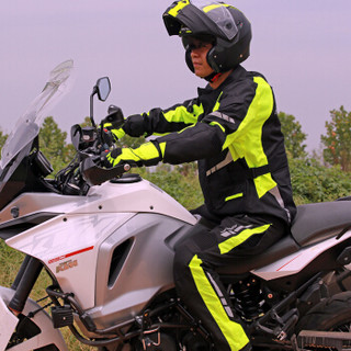 MOTOBOY摩托车骑行服拉力服套装男款防水防摔保暖赛车拉力服四季装备 J05 橘色 2XL
