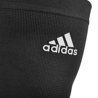 阿迪达斯adidas运动护膝 针织透气男女篮球跑步半月板防护 关节炎护具 单只装XL码