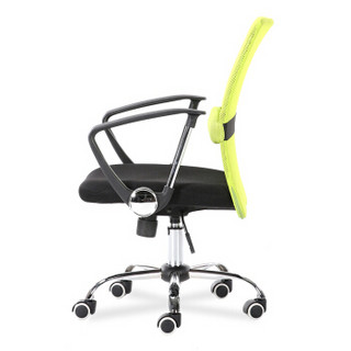 欧宝美可躺电脑椅转椅人体工学椅办公椅家用休闲椅子低靠背果绿色