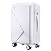 AIRCROSS 爱路思  24英寸 韩版钻石切割拉杆箱时尚拉链款行李箱密码箱 JZDS 白色