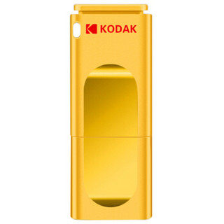 柯达(Kodak) 16GB USB2.0 U盘 心动系列K232 柯达黄  防震 车载U盘  独立防尘盖设计优盘