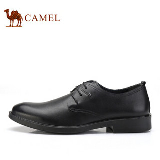 CAMEL 骆驼 牛皮轻便办公商务休闲皮鞋 A912247470 黑色 42