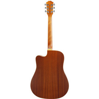 雷克斯（REX）单板吉他面单民谣木吉它jita乐器 41英寸R-D20C原木色单板