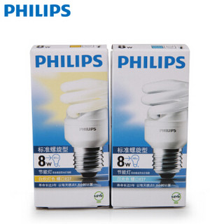 PHILIPS/飞利浦 螺旋型节能灯 螺旋型节能灯 TORNADO 8W E27 WW 8W 黄光