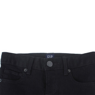 Gap旗舰店 女童 基本款黑色水洗紧身牛仔裤905575 黑色水洗 7