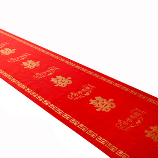 迪茵（DIYIN）红地毯婚庆用品创意一次性无纺布喜字婚礼庆典场景结婚装饰布置地垫 步步有喜 宽1米长10米