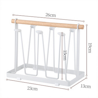 心家宜 厨房置物架 水杯茶杯酒杯架子 杯子杯具沥水架收纳架  4125W