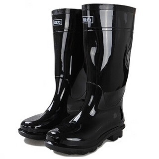 回力 Warrior 雨鞋男式劳保高筒防滑水胶户外套靴 HXL838 高筒黑色 42