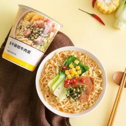 网易严选 冻干藤椒牛肉面 70g*12盒
