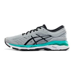 ASICS 亚瑟士 GEL-KAYANO 24 女士跑鞋 灰色/黑色/绿色