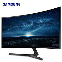 历史低价：SAMSUNG 三星 C27F396FHC 27英寸 曲面显示器 (1920*1080、1800R)