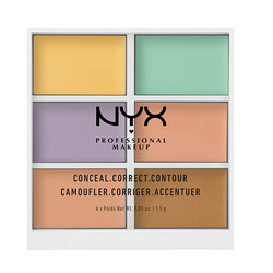 NYX Professional Makeup 6色修容遮瑕盘 