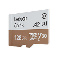 Lexar 雷克沙 667x microSDXC A2 UHS-I U3 TF存储卡 128GB