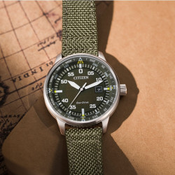 CITIZEN 西铁城 BM7390-22X 男士光动能腕表
