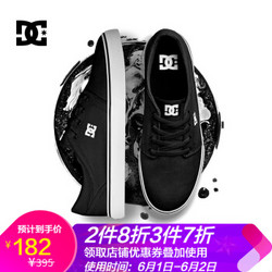 Dcshoecousa [经典款]DC滑板鞋男女休闲情侣款运动板鞋低帮休闲帆布鞋潮牌TRASE 黑色BKW 40