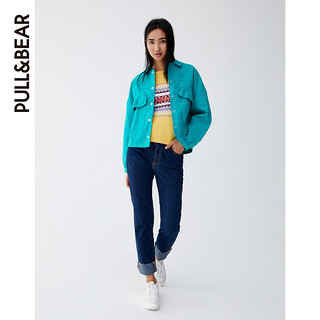 再降价：PULL＆BEAR 09711218 女款牛仔夹克外套